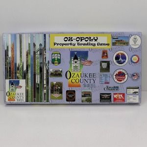 Oz-Opoly Ozaukee County WI Monopoly Property Trading Board Game